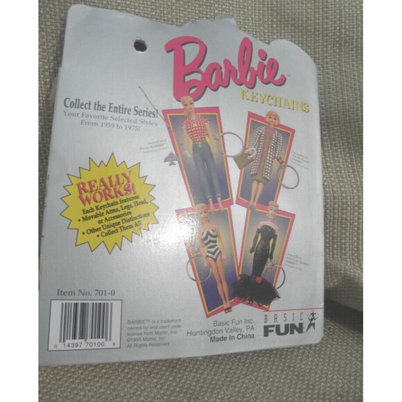 NEW 1995 VINTAGE, by BASIC FUN #701-0, BARBIE SOLO IN THE SPOTLIGHT KEYCHAIN - Picture 11 of 11